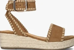 bruine ayana sandalen met hak 0047-58