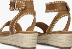 bruine ayana sandalen met hak 0047-58