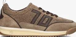 bruine back70 lage sneakers jogger teddy