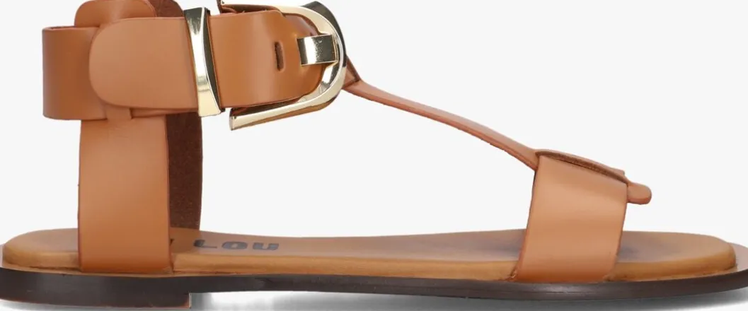 bruine bibi lou platte sandalen 901z10aa