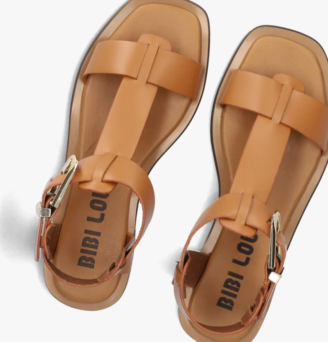 bruine bibi lou platte sandalen 901z10aa