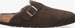 bruine birkenstock pantoffels boston vl dames