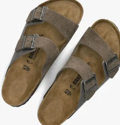 bruine birkenstock slippers arizona heren