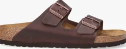 bruine birkenstock slippers arizona