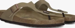 bruine birkenstock teenslippers gizeh heren