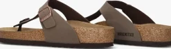 bruine birkenstock teenslippers gizeh heren