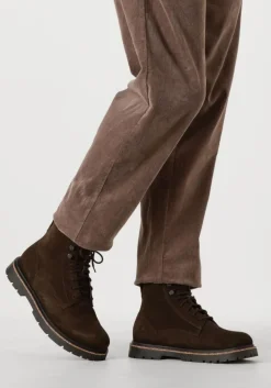 bruine birkenstock veterboots highwood lace mid m