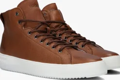 bruine blackstone hoge sneakers yg09