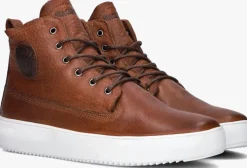 bruine blackstone hoge sneakers aspen