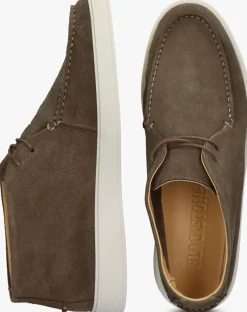 bruine blackstone lage sneakers zuko luca mid