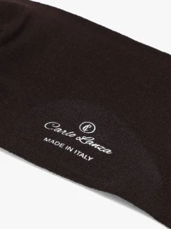 bruine carlo lanza sokken 100 classico