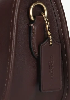 bruine coach handtas waverly bag