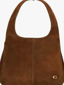 bruine coach schoudertas lana shoulder bag
