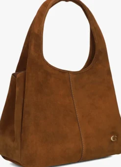 bruine coach schoudertas lana shoulder bag