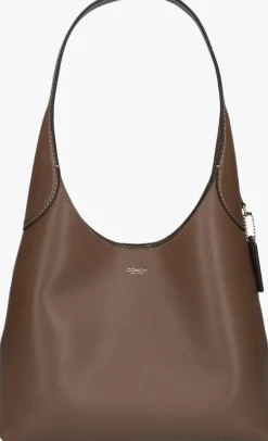 bruine coach schoudertas brooklyn 28