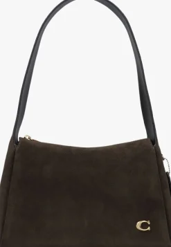 bruine coach schoudertas lola shoulder bag
