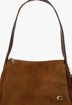 bruine coach schoudertas lola shoulder bag