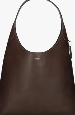 bruine coach schoudertas brooklyn shoulder bag 39