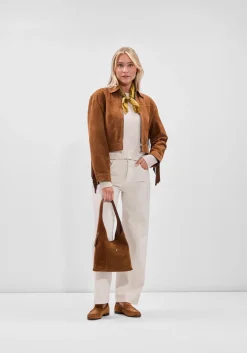 bruine coach schoudertas brooklyn 28