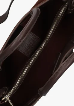 bruine coccinelle handtas sabine suede bi