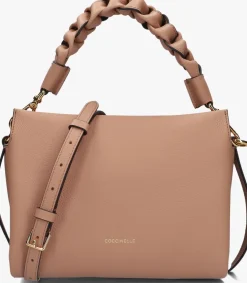 bruine coccinelle schoudertas boheme grana double