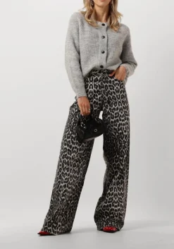 bruine co'couture straight leg jeans leo denim panel pant