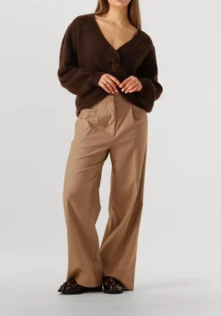 bruine co'couture trui cosy twist back knit