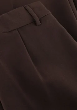 bruine co'couture wijde broek vola long wide pant