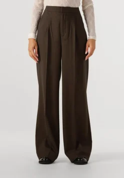 bruine copenhagen muse wijde broek cmtailor-pants