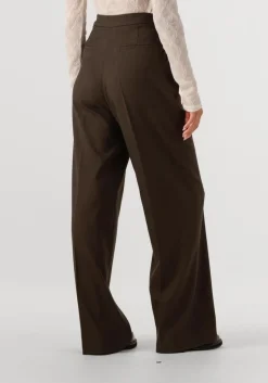 bruine copenhagen muse wijde broek cmtailor-pants