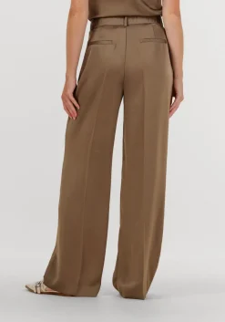 bruine dante6 broeken jules satin smart pants
