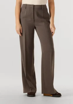 bruine dante6 wijde broek alain tailored pants