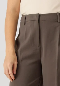 bruine dante6 wijde broek alain tailored pants