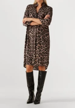 bruine dea kudibal midi jurk kamilles