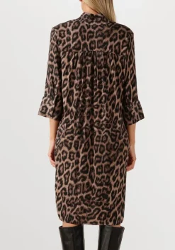 bruine dea kudibal midi jurk kamilles