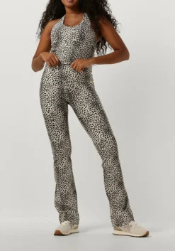 bruine deblon sports flared broek celine flared leggings