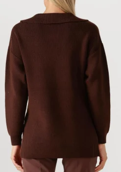 bruine elisabetta franchi trui knitted sweater