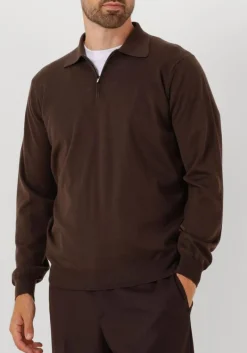 bruine filippo de laurentiis trui polo zip ml r merino