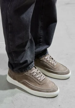 bruine filling pieces lage sneakers mondo suede lux