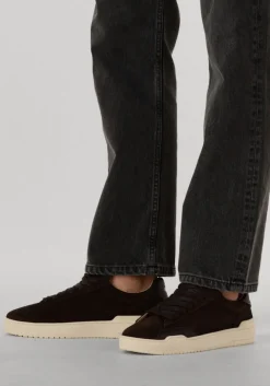 bruine filmore lage sneakers milos