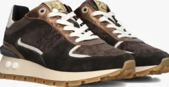 bruine floris van bommel lage sneakers sfw-10084 blokki