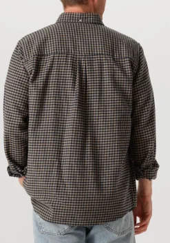 bruine forét casual overhemd creek flannel shirt