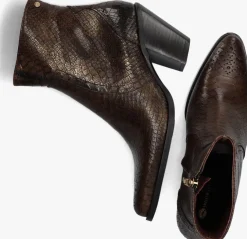 bruine fred de la bretoniere enkellaarsjes blaire ankle boot