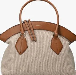 bruine furla handtas erica m tote