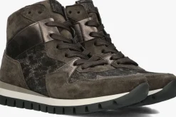 bruine gabor hoge sneakers 755