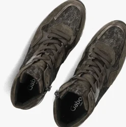 bruine gabor hoge sneakers 755