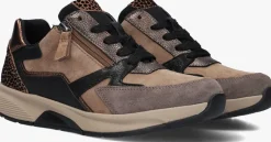 bruine gabor lage sneakers 878