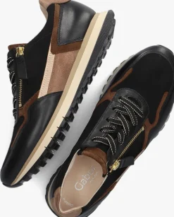 bruine gabor lage sneakers 378