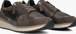 bruine gabor lage sneakers 307