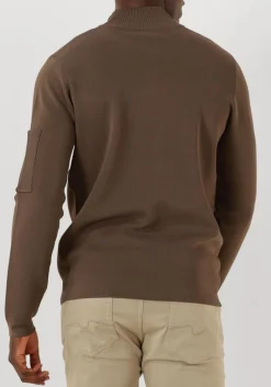 bruine genti trui turtle zip